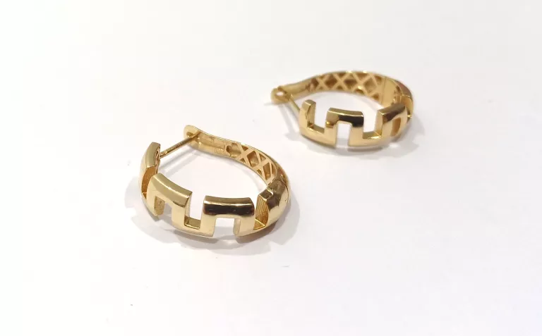 WYRÓB JUBILERSKI UŻYWANY ZŁOTE KOLCZYKI 585 5,55G