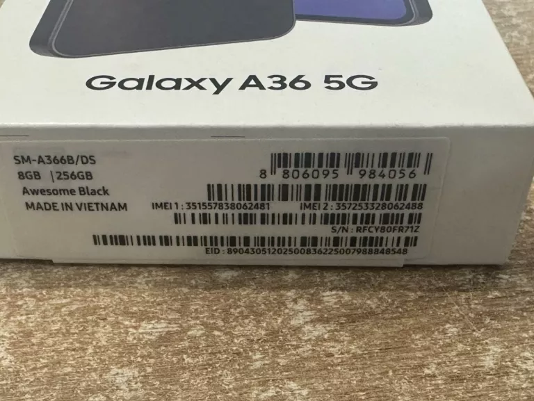 SAMSUNG GALAXY A36 5G 256GB KOMPLET