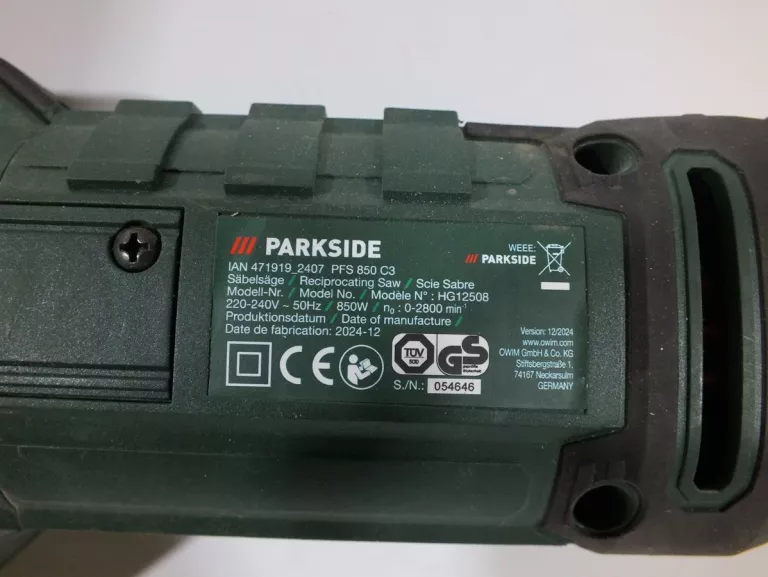 PIŁA SZABLASTA PFS 850 C3 + WAL