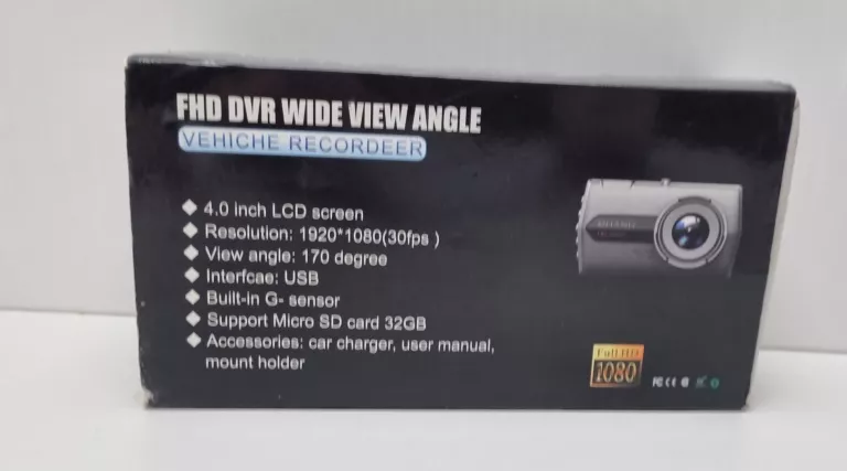 KAMERA SAMOCHODOWA FHD DVR WIDE ANGLE