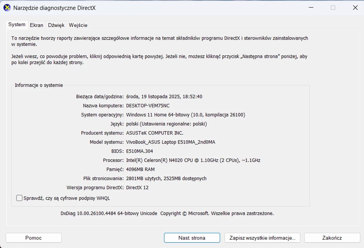 laptop-asus-e510-156-intel-celeron-n4020-4gb-ram-128-gb-emmc-opis-pojemnosc-dysku-128