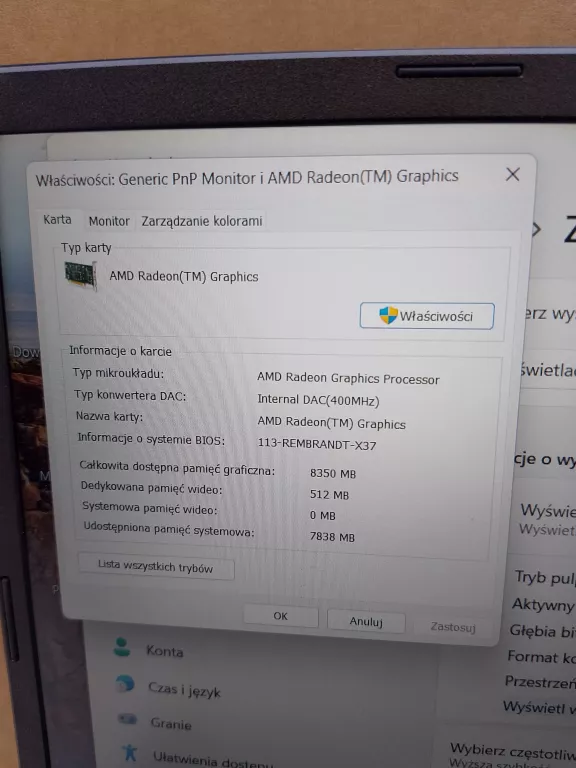 LAPTOP ACER NITRO ANV15-41 KOMPLET