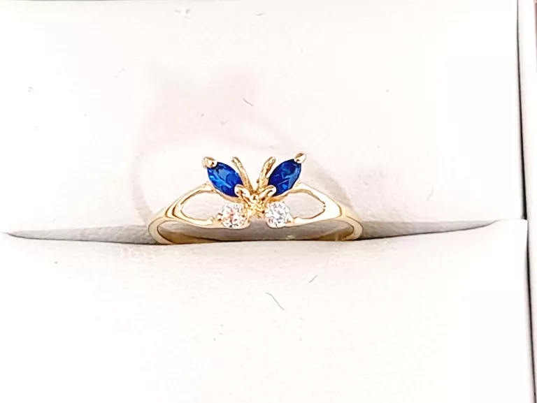 ZŁOTY PIERŚCIONEK MOTYLEK P585 0,98G R9