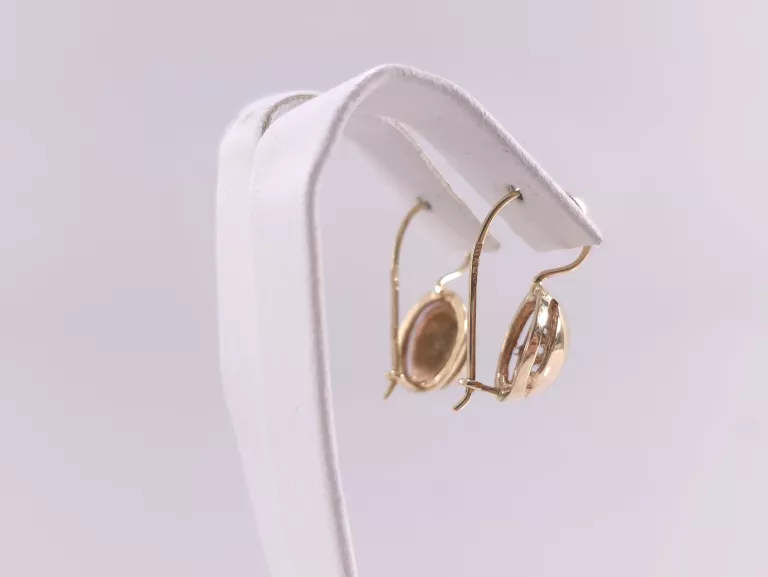 ZŁOTE KOLCZYKI CYRKONIE P585 3,44G 2,2CM