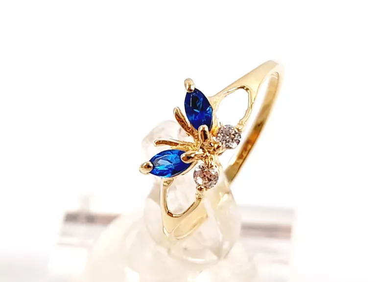 ZŁOTY PIERŚCIONEK MOTYLEK P585 0,98G R9