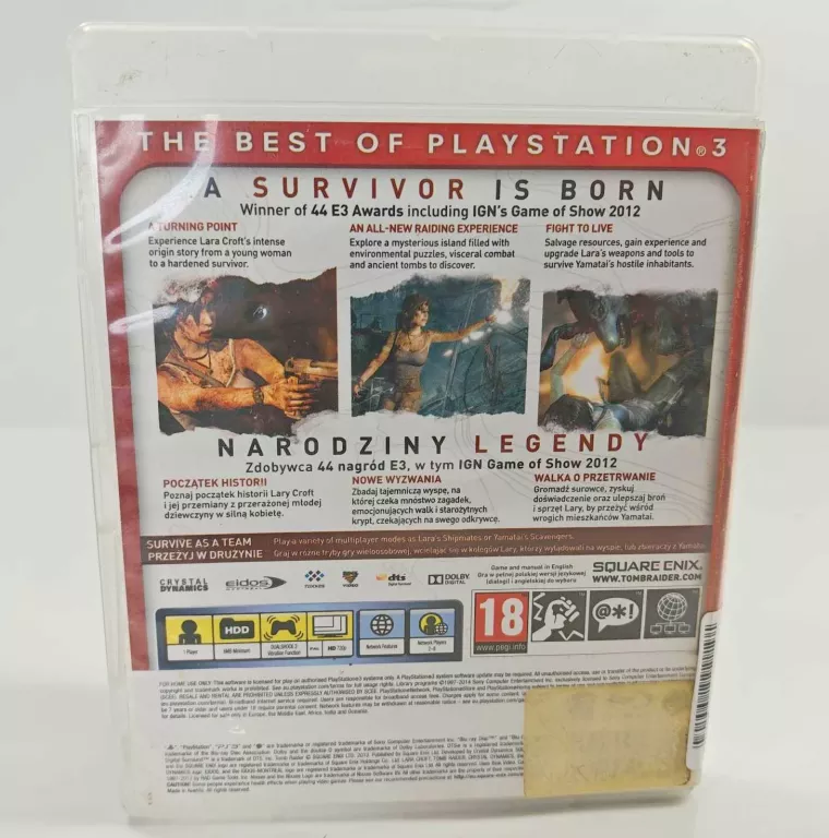 GRA TOMB RAIDER PLAYSTATION 3 (PS3) PUDEŁKOWA