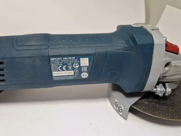 SZLIFIERKA KĄTOWA BOSCH PROFESSIONAL GWS 9-125 S REGULACJA OBROTÓW