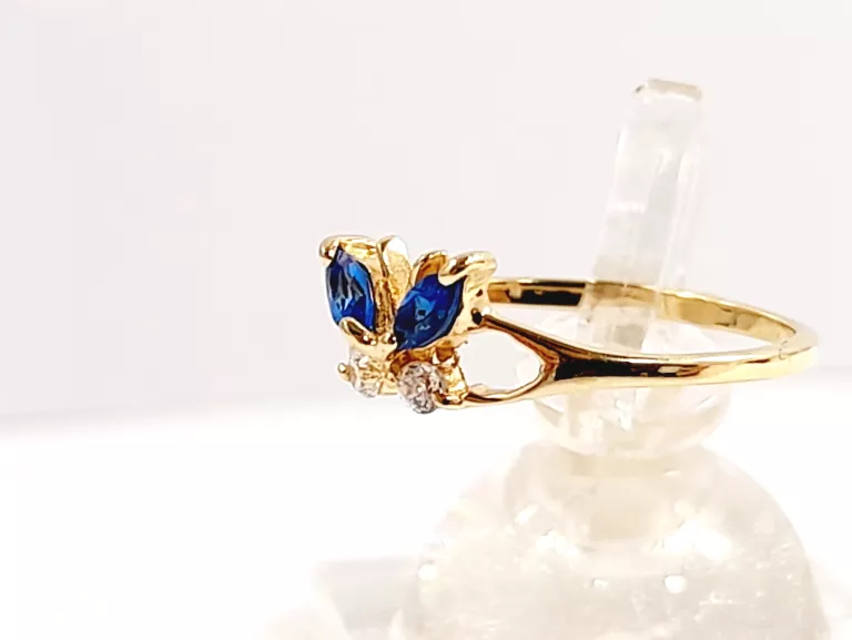 ZŁOTY PIERŚCIONEK MOTYLEK P585 0,98G R9