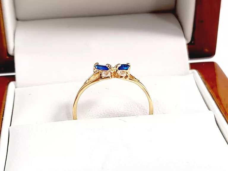 ZŁOTY PIERŚCIONEK MOTYLEK P585 0,98G R9