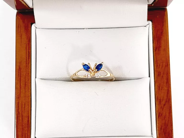 ZŁOTY PIERŚCIONEK MOTYLEK P585 0,98G R9