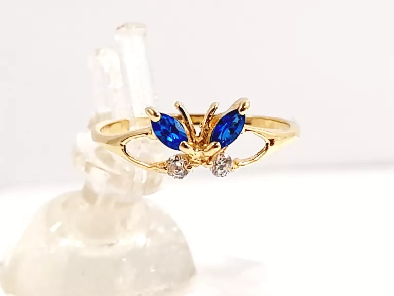 ZŁOTY PIERŚCIONEK MOTYLEK P585 0,98G R9