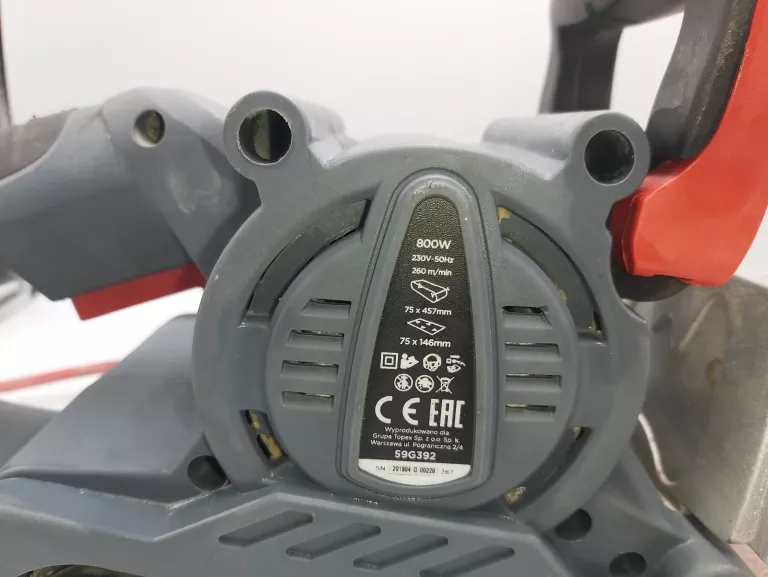 SZLIFIERKA TAŚMOWA SIECIOWA GRAPHITE 800W 59G392