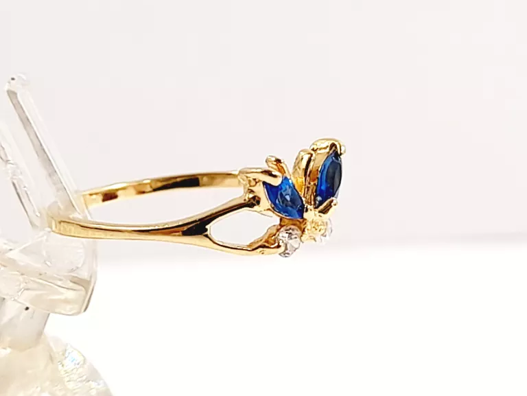 ZŁOTY PIERŚCIONEK MOTYLEK P585 0,98G R9