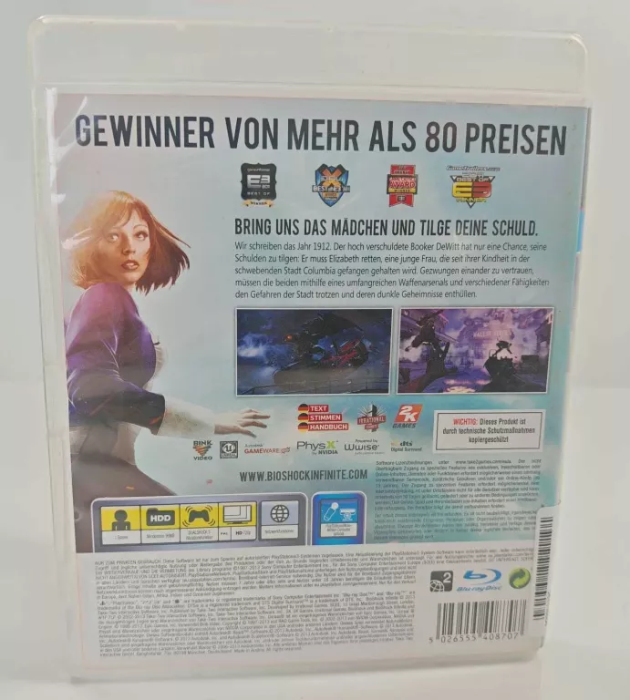GRA BIOSHOCK INFINITE PLAYSTATION 3 (PS3) PUDEŁKOWA