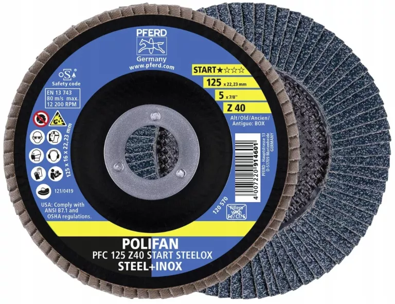 TARCZA LISTKOWA LAMELKOWA PFC 125 Z40 PFERD