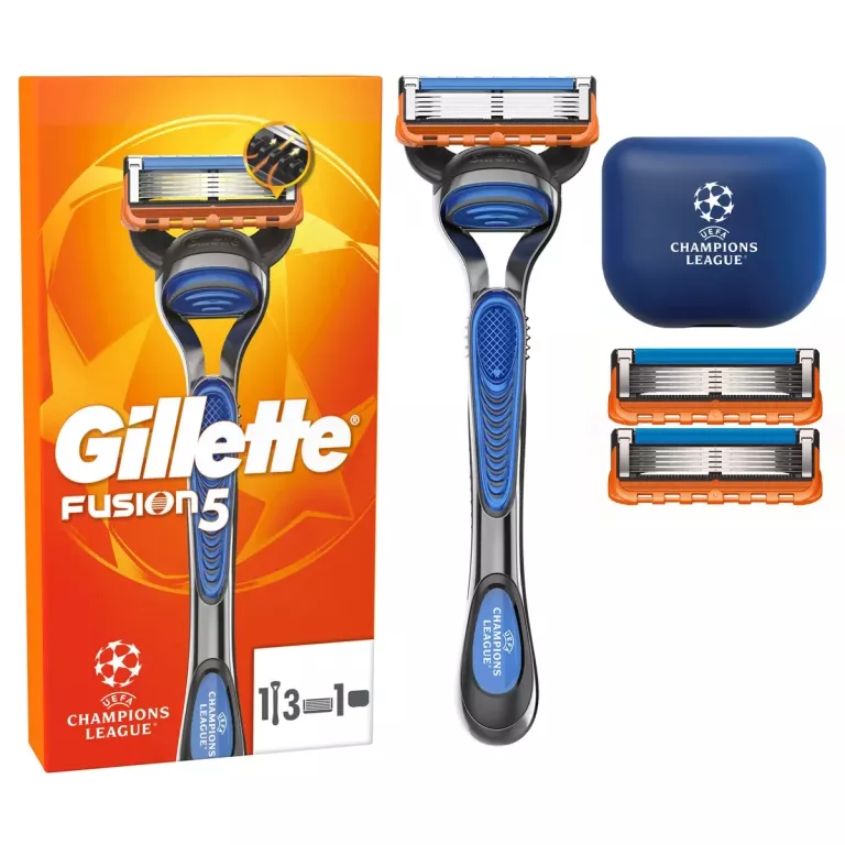 GILLETTE FUSION5 ZESTAW RĄCZKA DO MASZYNKI + 3WKŁADY + PUDEŁECZKO