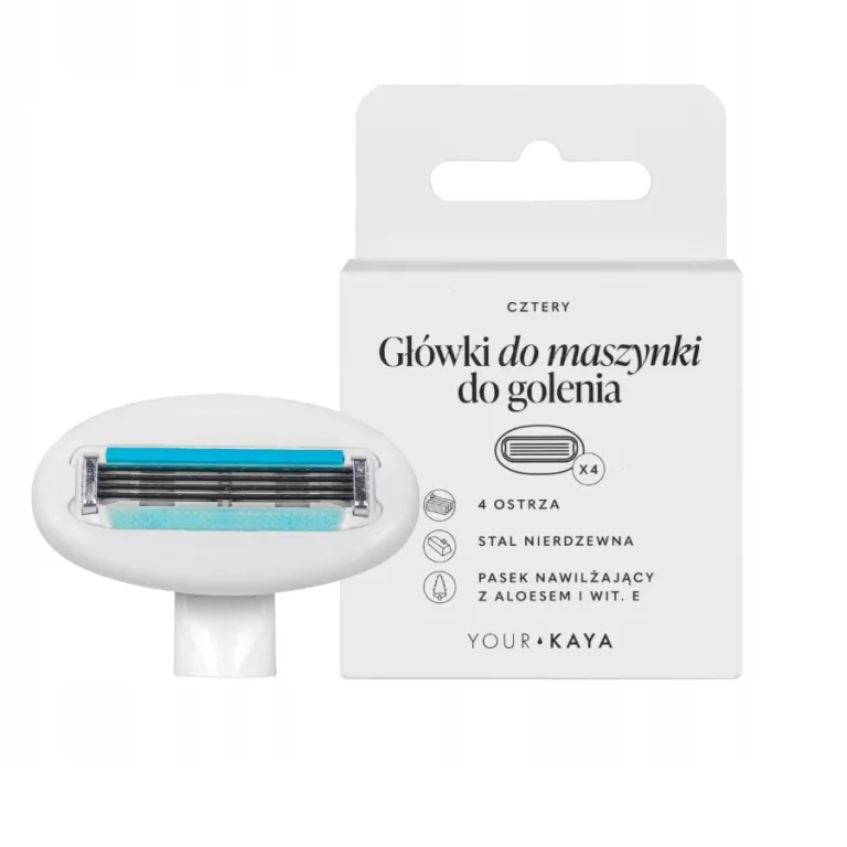 WYMIENNE WKŁADY OSTRZA DO MASZYNKI GOLENIA ZESTAW 4 SZT. YOUR KAYA