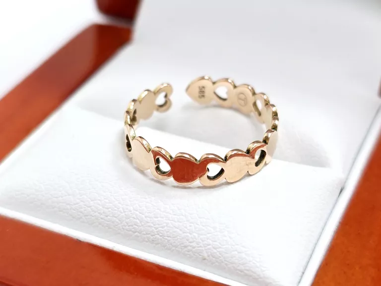 ZŁOTY PIERŚCIONEK 585 1,53G R:11