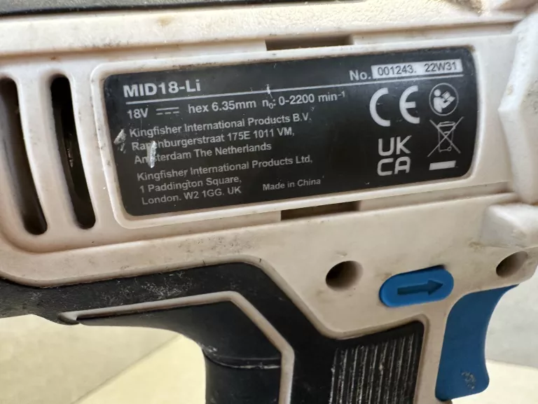 ZAKRĘTARKA MACALLISTER MID 18-LI + AKU 5AH 1