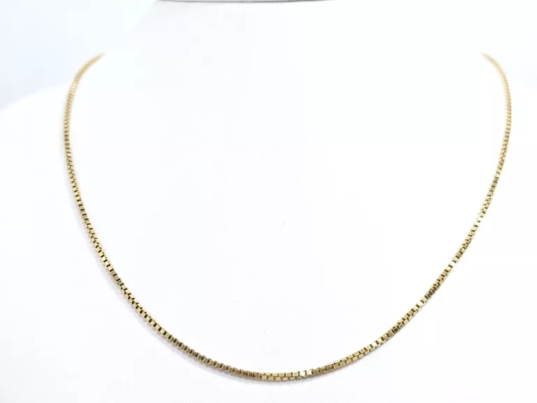 ZŁOTY ŁAŃCUSZEK KOSTKA 585 6,91G DŁ:48CM