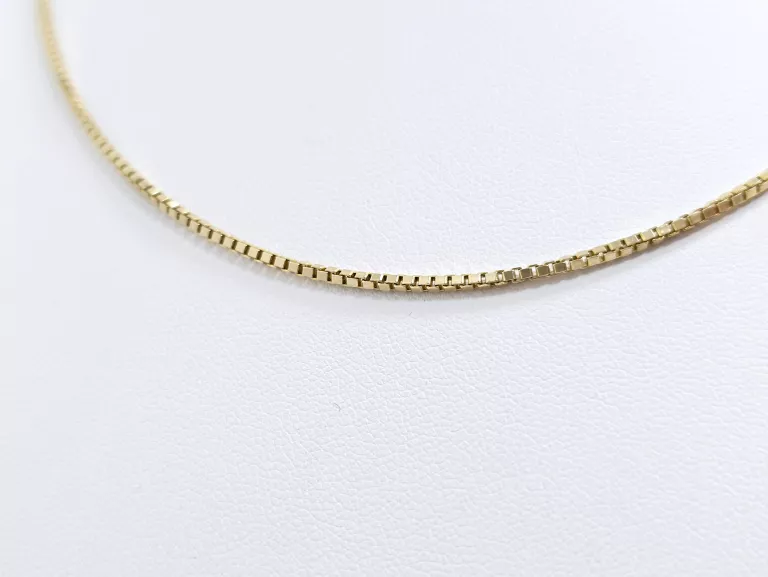 ZŁOTY ŁAŃCUSZEK KOSTKA 585 6,91G DŁ:48CM