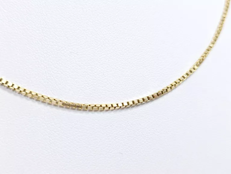 ZŁOTY ŁAŃCUSZEK KOSTKA 585 6,91G DŁ:48CM