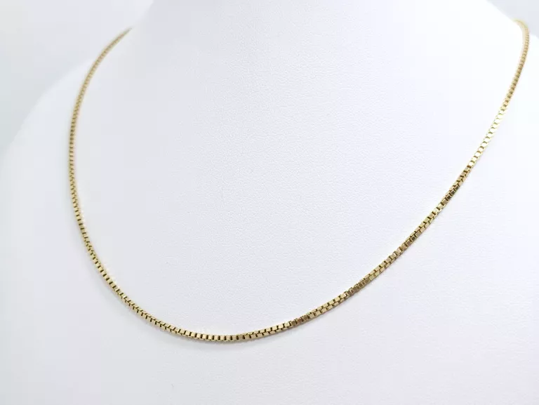 ZŁOTY ŁAŃCUSZEK KOSTKA 585 6,91G DŁ:48CM