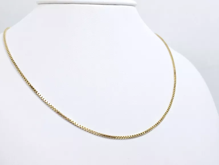 ZŁOTY ŁAŃCUSZEK KOSTKA 585 6,91G DŁ:48CM