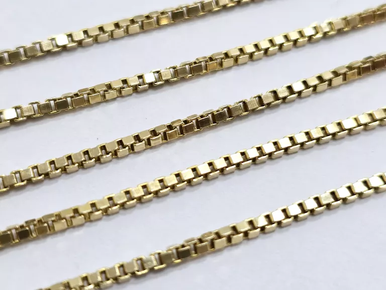 ZŁOTY ŁAŃCUSZEK KOSTKA 585 6,91G DŁ:48CM