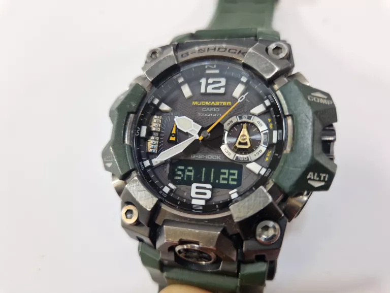 ZEGAREK MĘSKI | CASIO G-SHOCK MUDMASTER GWG-B1000 | CIEMNO-ZIELONY