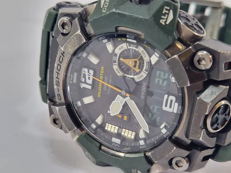 ZEGAREK MĘSKI | CASIO G-SHOCK MUDMASTER GWG-B1000 | CIEMNO-ZIELONY