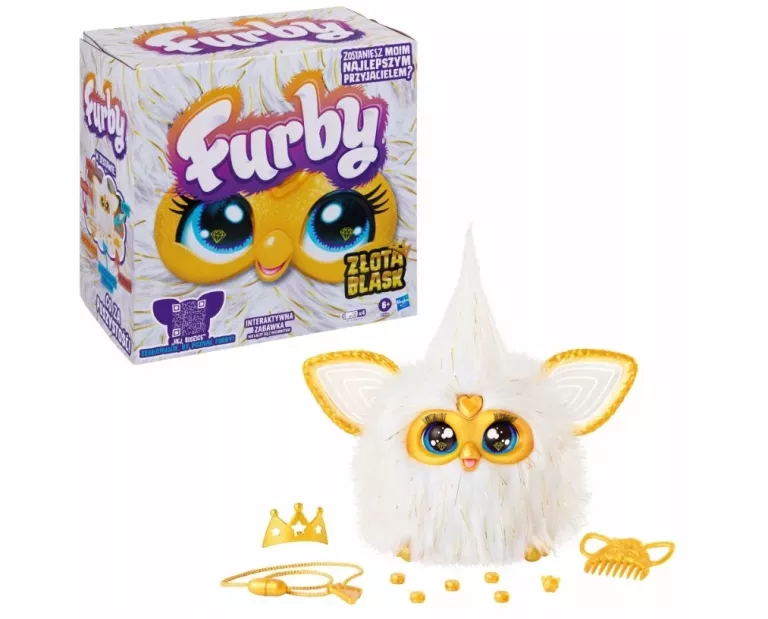 FURBY 2.0 INTERAKTYWNA MASKOTKA ZŁOTA BLASK G1938 5010996338006