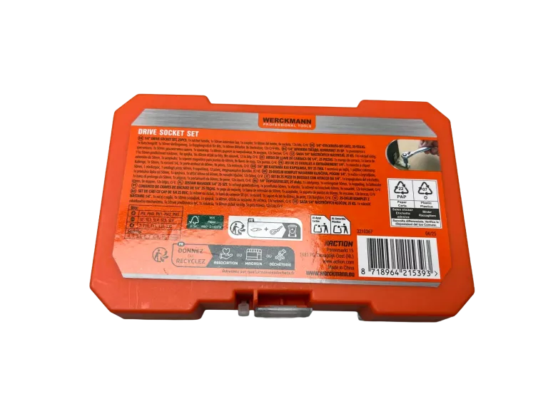 ZESTAW NASADEK 1/4" 25X WERCKMANN