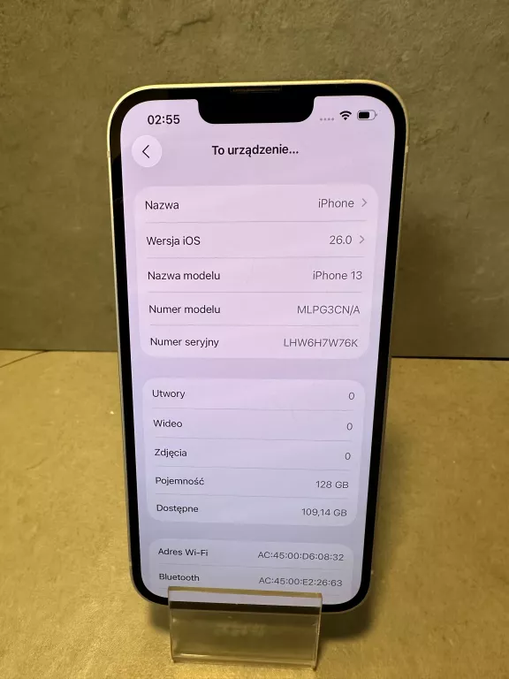 TELEFON IPHONE 13 128GB 86% BIAŁY