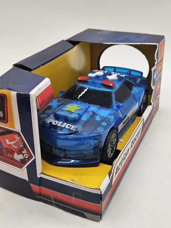 TEDI ACTION RACER AUTKO POLICE NIEBIESKIE
