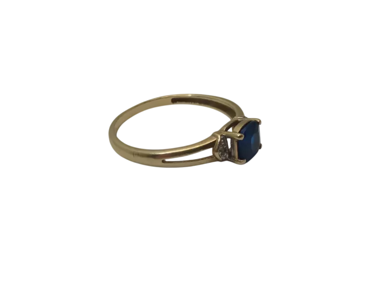 ZŁOTY PIERŚCIONEK 1,31G/375/R14