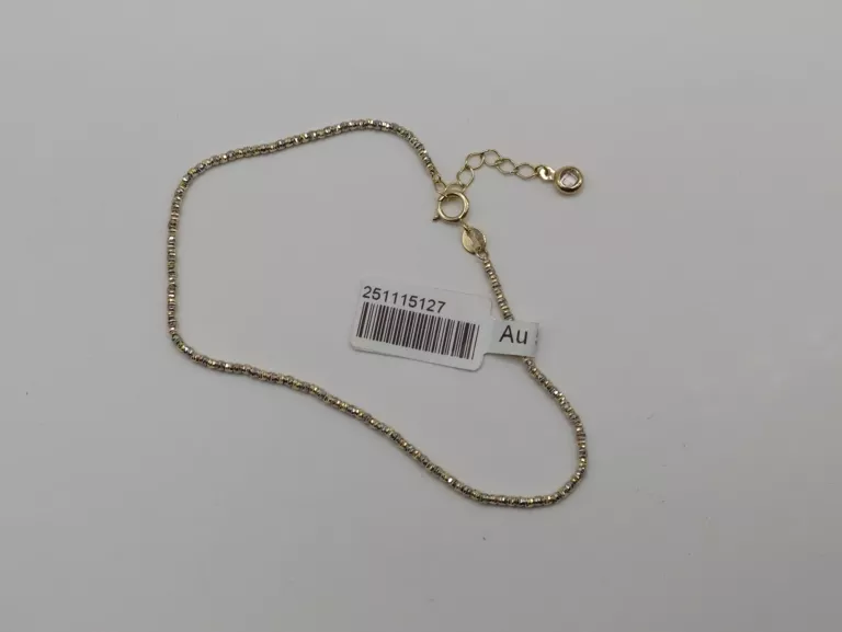NIENOSZONA ZŁOTA BRANSOLETKA PRÓBY 585 1,94G