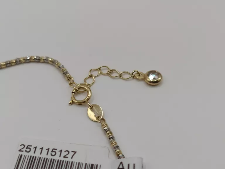 NIENOSZONA ZŁOTA BRANSOLETKA PRÓBY 585 1,94G