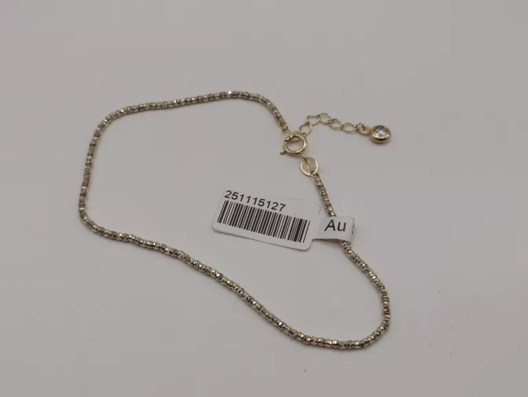 NIENOSZONA ZŁOTA BRANSOLETKA PRÓBY 585 1,94G