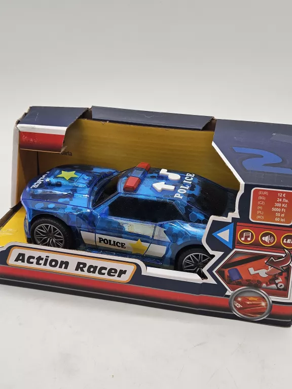 TEDI ACTION RACER AUTKO POLICE NIEBIESKIE