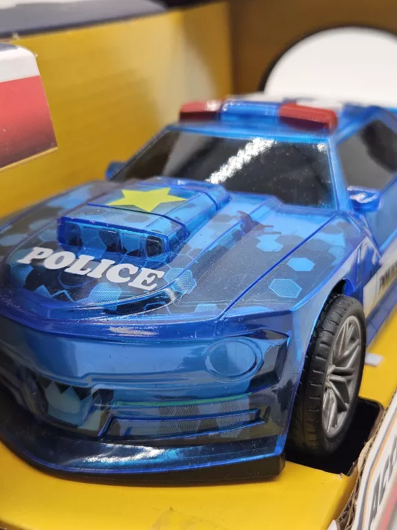TEDI ACTION RACER AUTKO POLICE NIEBIESKIE