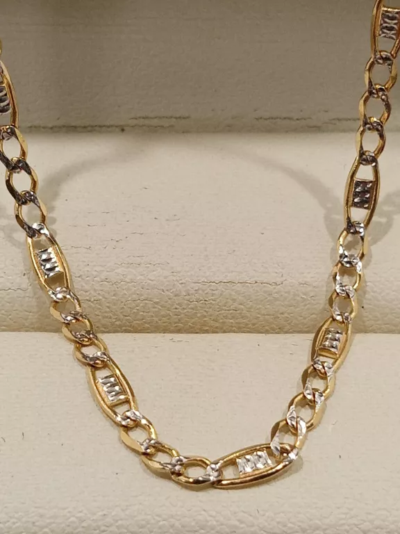 PIĘKNY ZŁOTY ŁAŃCUSZEK 585 SPLOT FIGARO