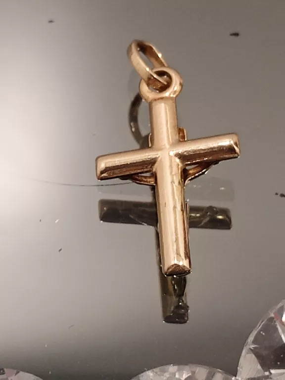 PIĘKNY ZŁOTY  KRZYŻYK 585