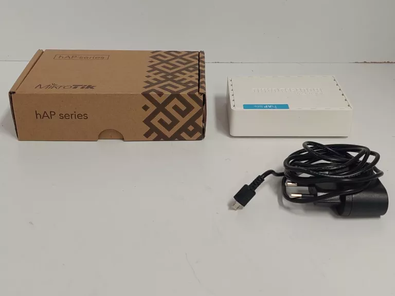 MIKROTIK HAP LITE RB941-2ND ROUTER WIFI 2,4GHZ 4XFE WPS CAPSMAN + ZASILACZ