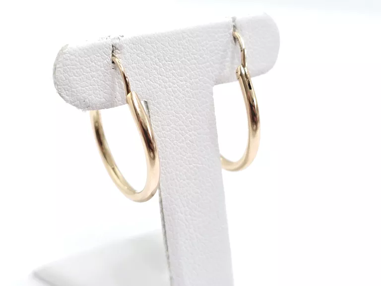 ZŁOTE KOLCZYKI KOŁA 585 2,02G