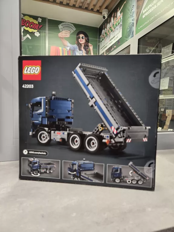 LEGO TECHNIC 42203 WYWROTKA Z PRZECHYLANĄ SKRZYNIĄ