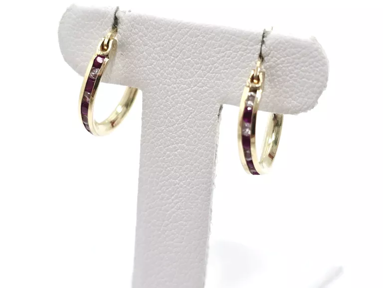 ZŁOTE KOLCZYKI KOŁA 585 1,12G