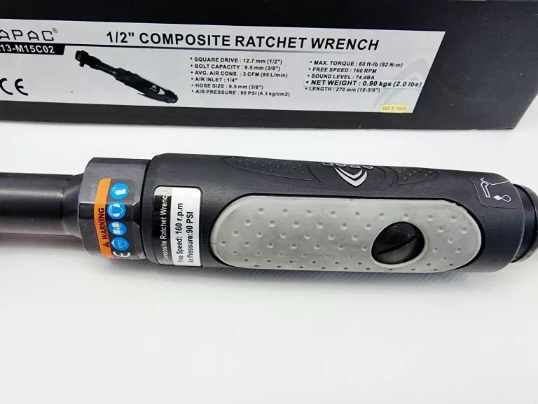 KOMPOZYTOWY KLUCZ PNEUMATYCZNY KĄTOWY 3/8" 82NM A13-M15C02