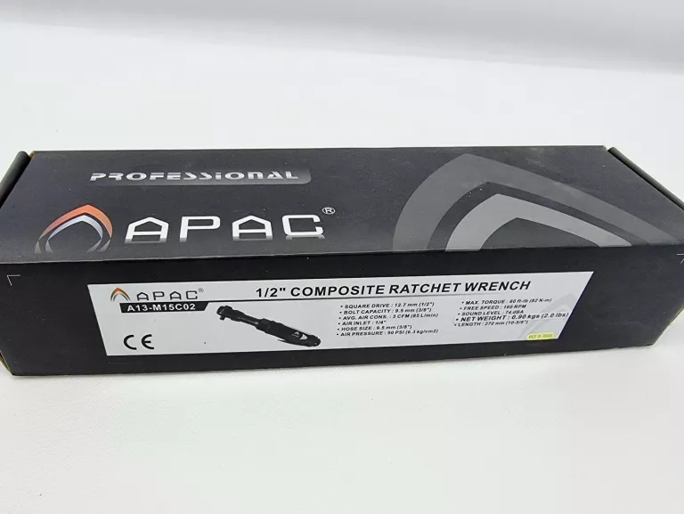 KOMPOZYTOWY KLUCZ PNEUMATYCZNY KĄTOWY 3/8" 82NM A13-M15C02