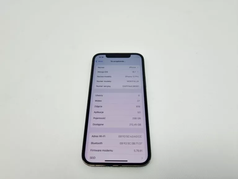 APPLE IPHONE 12 PRO PACIFIC BLUE 256GB 85%